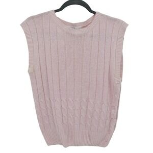 The Denver Silk Angora Lambswool Sweater Vest Fisherman Preppy Academia Feminine